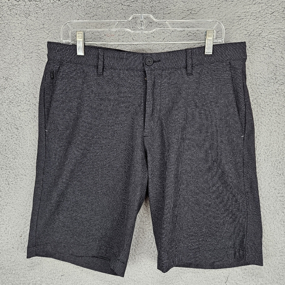 Tommy Bahama Chino Shorts Mens 34 Black Textured Performance Golf Casual - Picture 1 of 6